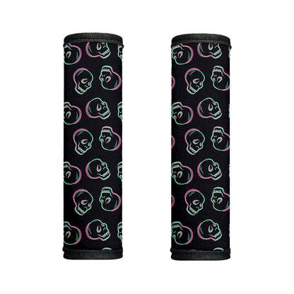 Purple And Teal Skull Pattern Print Handle Covers
