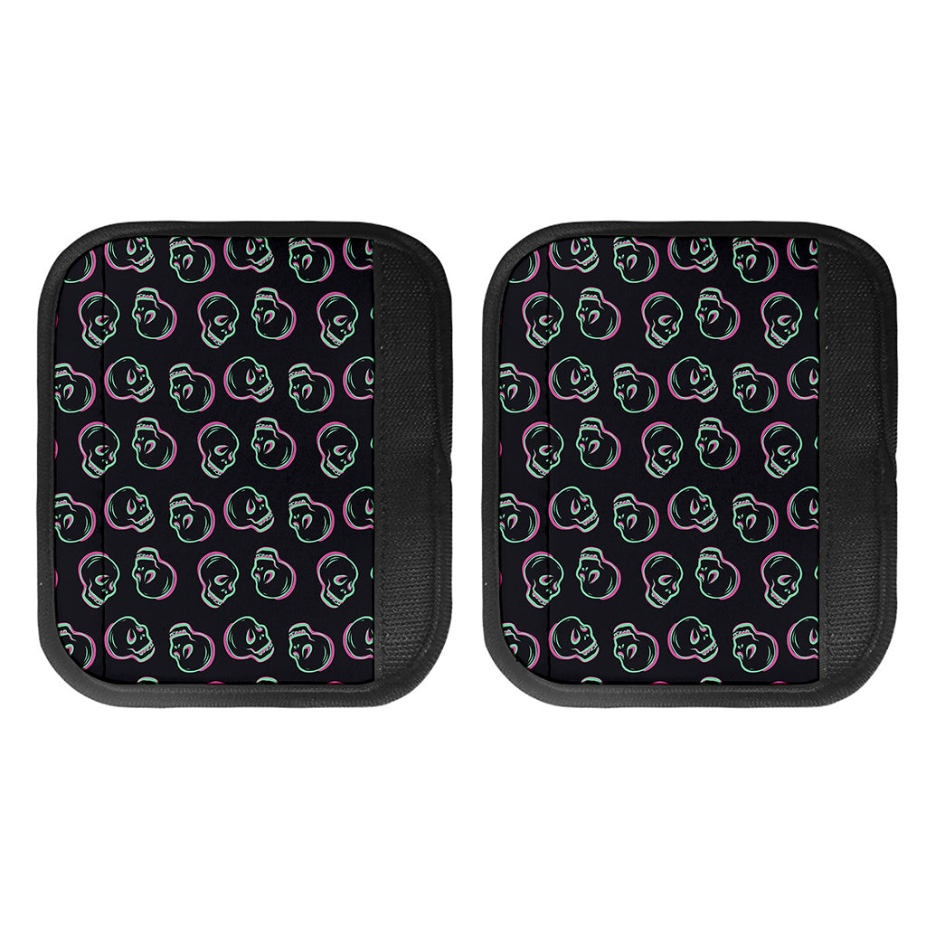 Purple And Teal Skull Pattern Print Handle Covers