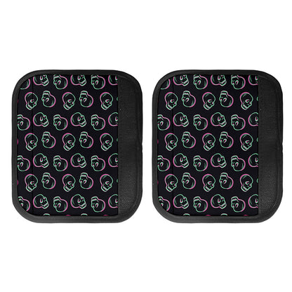 Purple And Teal Skull Pattern Print Handle Covers