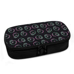Purple And Teal Skull Pattern Print Insulin Cooler Travel Case