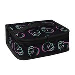 Purple And Teal Skull Pattern Print Small Lunch Bag