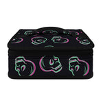 Purple And Teal Skull Pattern Print Small Lunch Bag