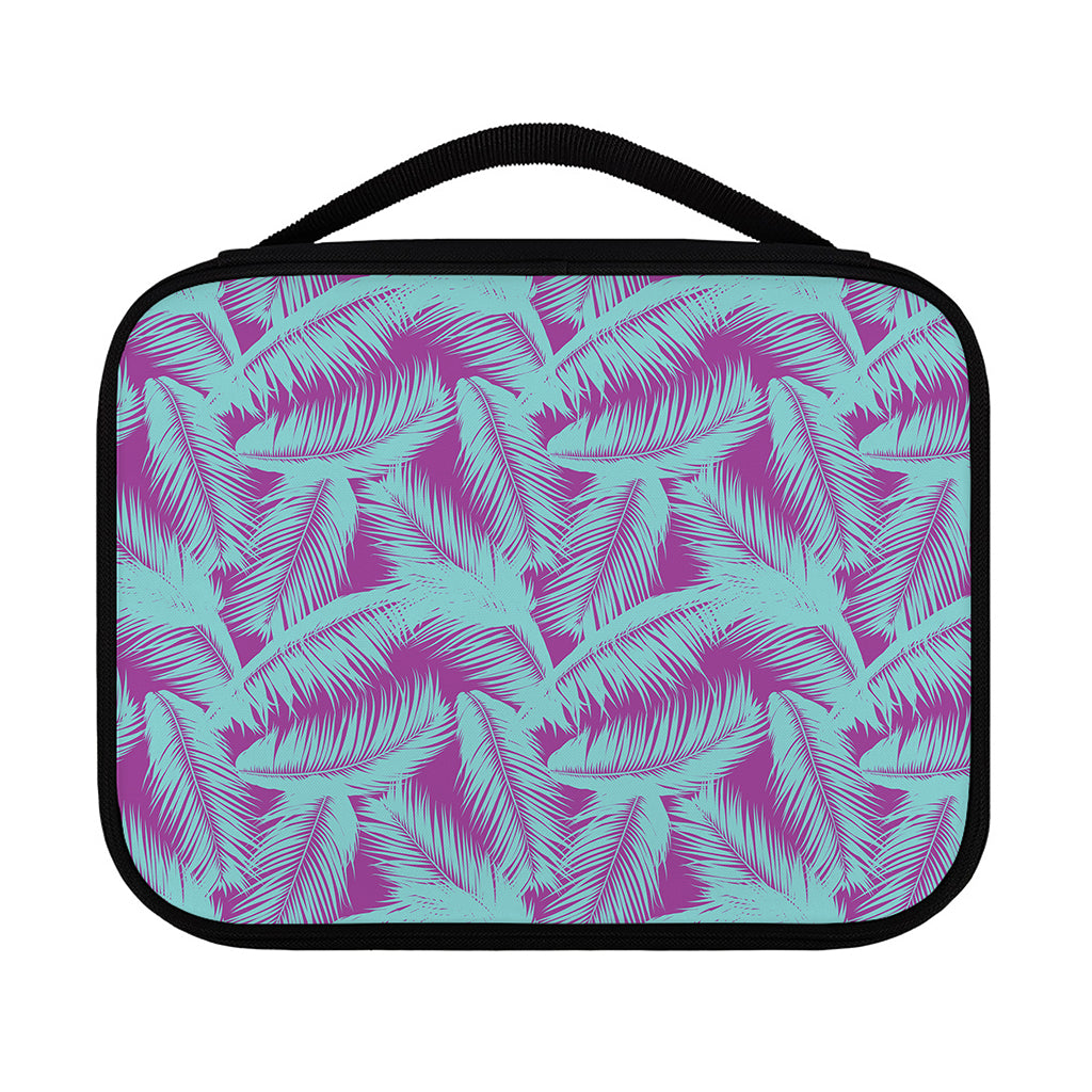 Purple And Teal Tropical Leaf Print Classic Bible Case