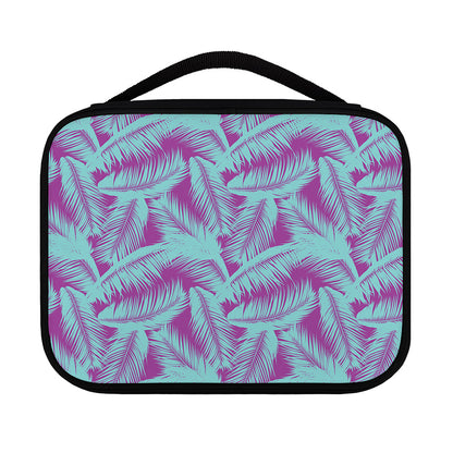 Purple And Teal Tropical Leaf Print Classic Bible Case