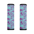 Purple And Teal Tropical Leaf Print Handle Covers