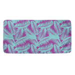 Purple And Teal Tropical Leaf Print Towel