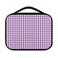 Purple And White Check Pattern Print Classic Bible Case