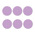Purple And White Check Pattern Print Coaster Set
