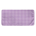 Purple And White Check Pattern Print Towel