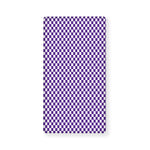 Purple And White Checkered Pattern Print Baby Crib Sheet