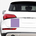 Purple And White Checkered Pattern Print Car Sticker
