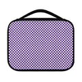 Purple And White Checkered Pattern Print Classic Bible Case