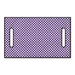 Purple And White Checkered Pattern Print Golf Cart Seat Cover