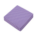 Purple And White Checkered Pattern Print Outdoor Seat Cushion Cover