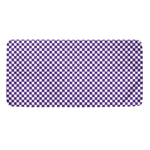Purple And White Checkered Pattern Print Towel