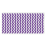 Purple And White Chevron Pattern Print Beach Towel