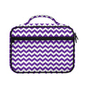 Purple And White Chevron Pattern Print Briefcase Bible Bag