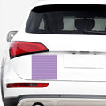 Purple And White Chevron Pattern Print Car Sticker