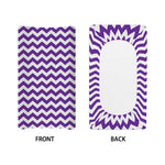 Purple And White Chevron Pattern Print Changing Pad Cover