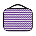 Purple And White Chevron Pattern Print Classic Bible Case