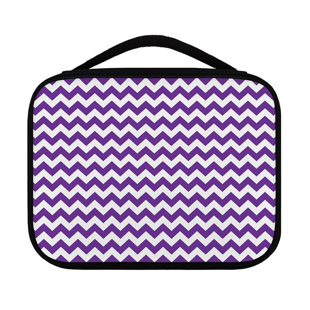 Purple And White Chevron Pattern Print Classic Bible Case