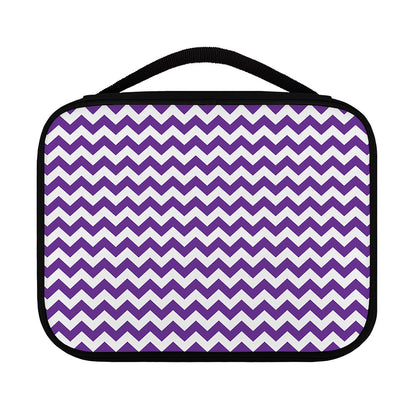 Purple And White Chevron Pattern Print Classic Bible Case