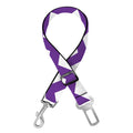 Purple And White Chevron Pattern Print Dog Seat Belt