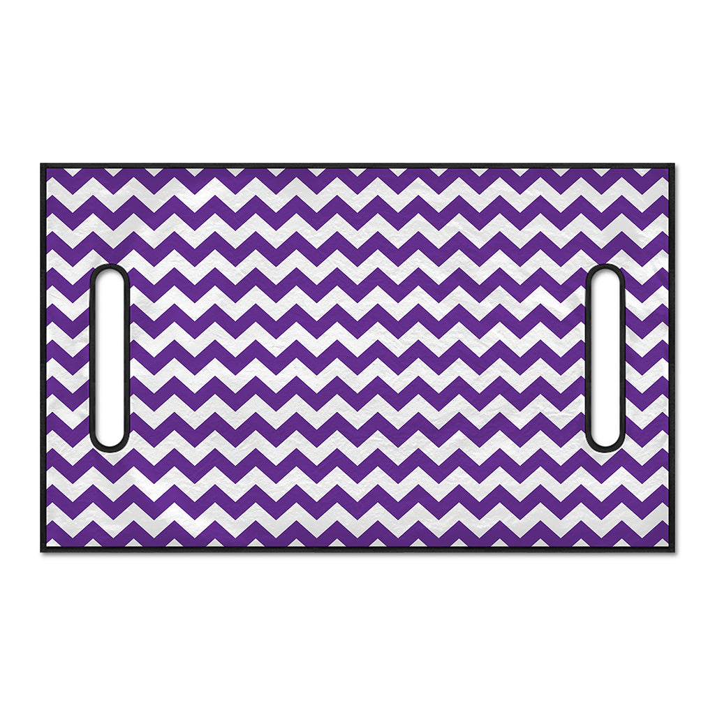 Purple And White Chevron Pattern Print Golf Cart Seat Cover