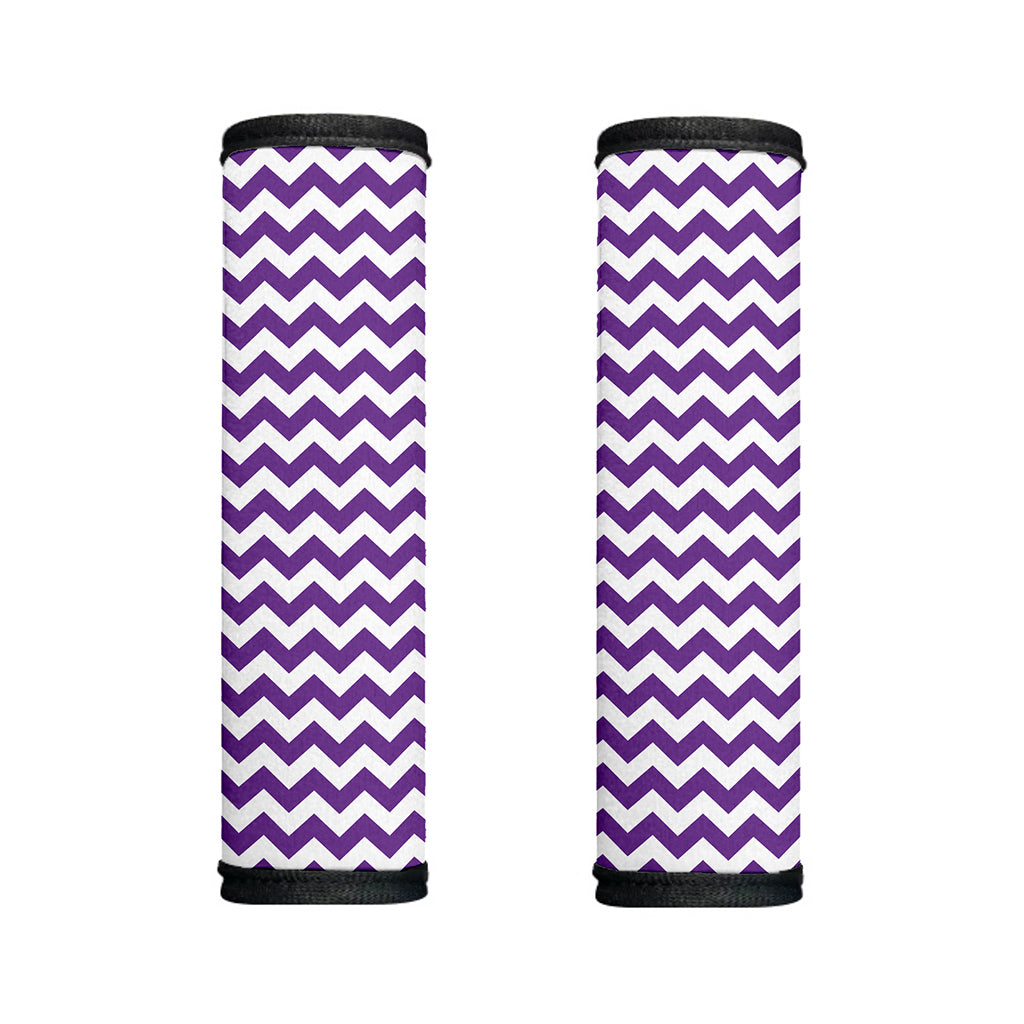 Purple And White Chevron Pattern Print Handle Covers