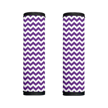 Purple And White Chevron Pattern Print Handle Covers