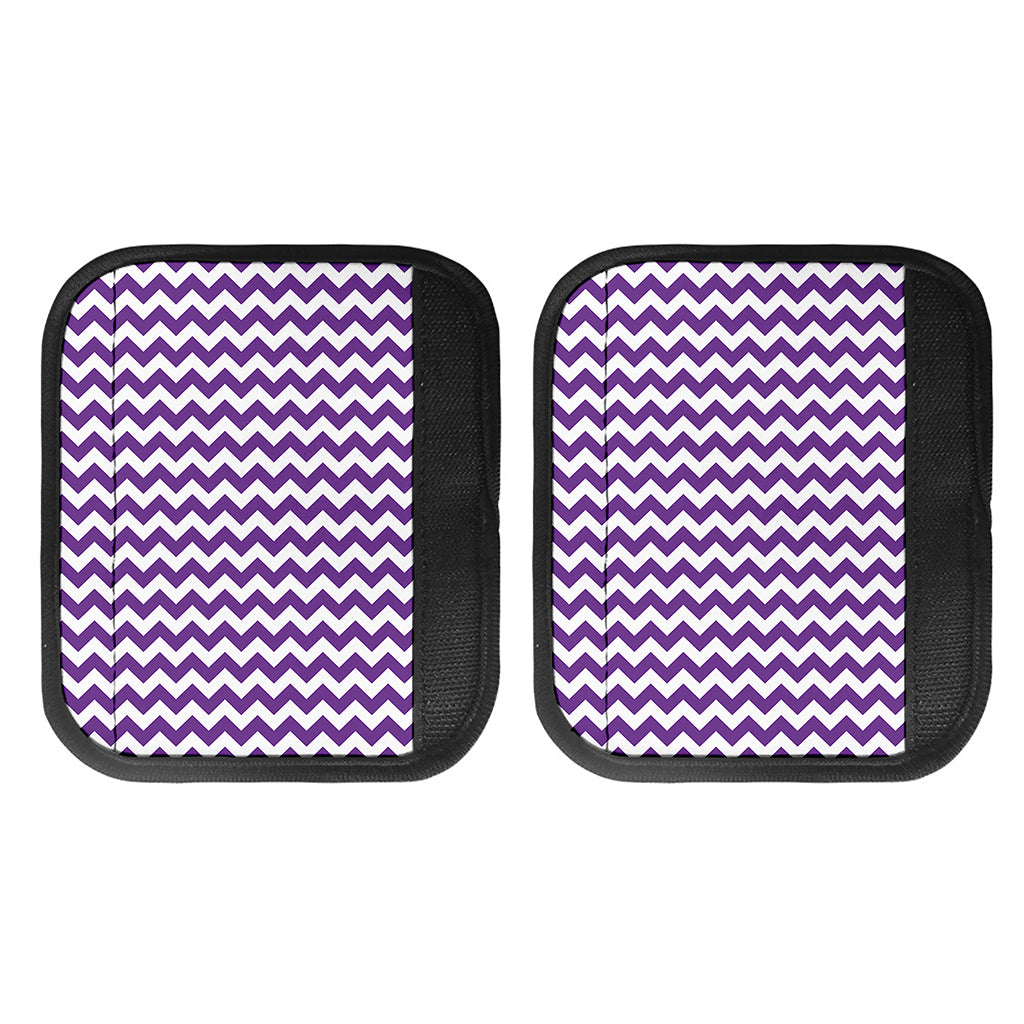Purple And White Chevron Pattern Print Handle Covers