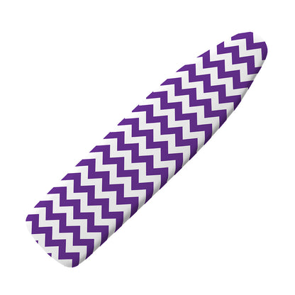 Purple And White Chevron Pattern Print Ironing Board Cover