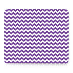 Purple And White Chevron Pattern Print Mouse Pad