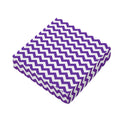 Purple And White Chevron Pattern Print Outdoor Seat Cushion Cover