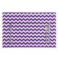 Purple And White Chevron Pattern Print Placemat