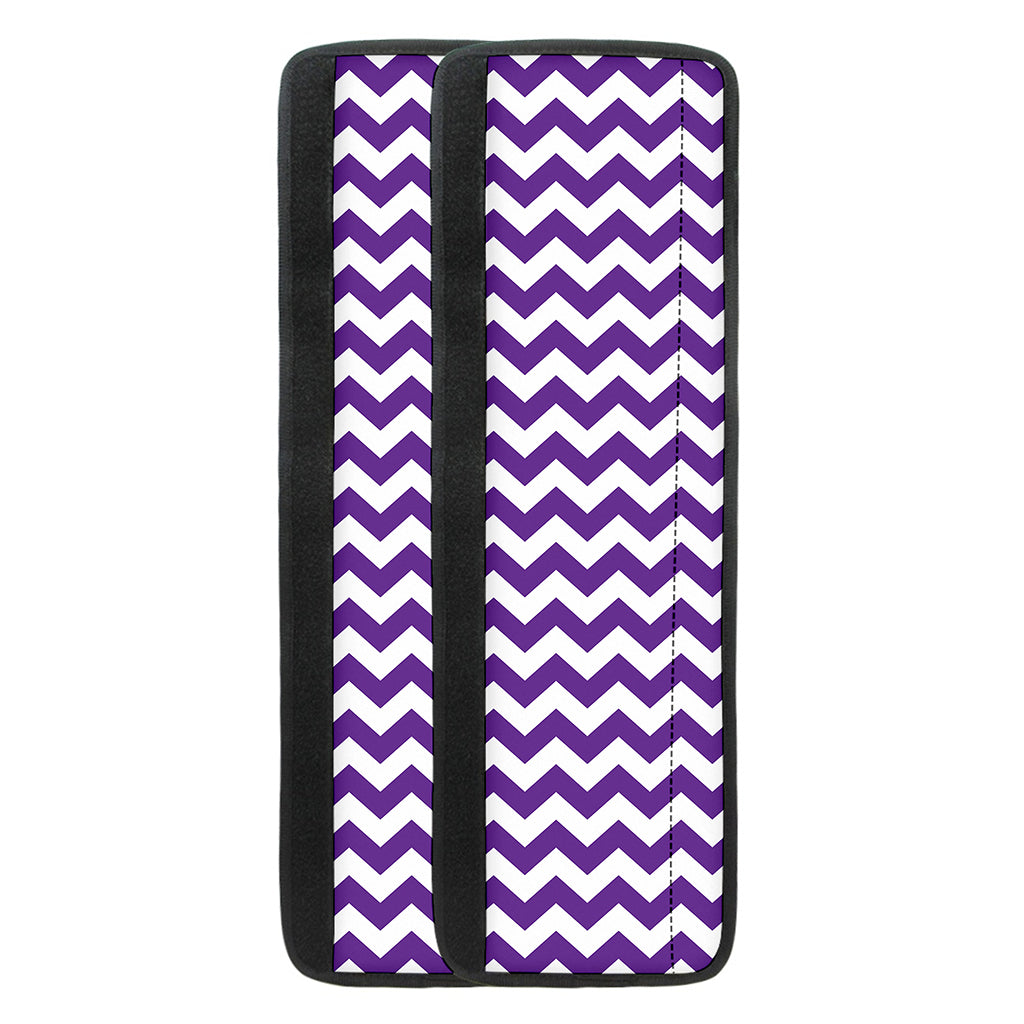 Purple And White Chevron Pattern Print Refrigerator Handle Covers