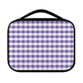 Purple And White Gingham Pattern Print Classic Bible Case