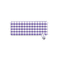 Purple And White Gingham Pattern Print Extended Mouse Pad