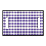 Purple And White Gingham Pattern Print Golf Cart Seat Cover