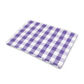 Purple And White Gingham Pattern Print Pet Cooling Mat Cover