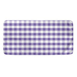 Purple And White Gingham Pattern Print Towel