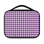 Purple And White Houndstooth Print Classic Bible Case