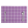Purple And White Houndstooth Print Placemat