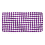 Purple And White Houndstooth Print Towel