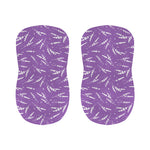 Purple And White Lavender Pattern Print Bar Stool Covers