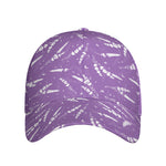 Purple And White Lavender Pattern Print Baseball Cap
