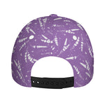 Purple And White Lavender Pattern Print Baseball Cap