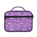 Purple And White Lavender Pattern Print Briefcase Bible Bag