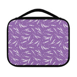 Purple And White Lavender Pattern Print Classic Bible Case