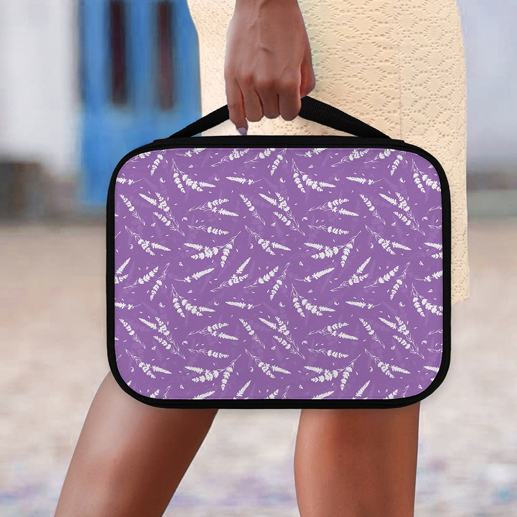 Purple And White Lavender Pattern Print Classic Bible Case
